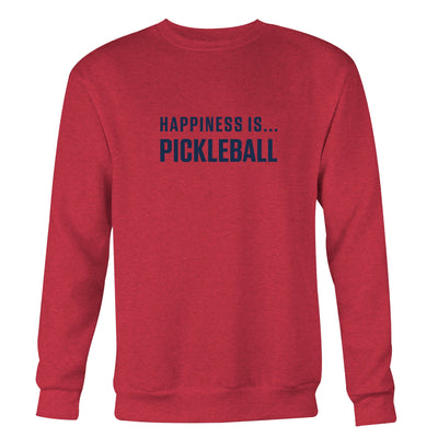 Men's Pickleball Crew Sweatshirt, Chili