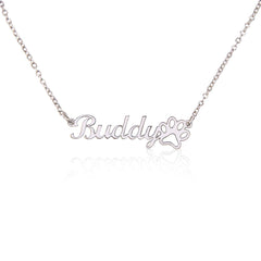 Classic Pawprint necklace personalized